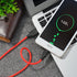 Hoco x21 USB To Type C Silicone Quick Charge Cable - Red